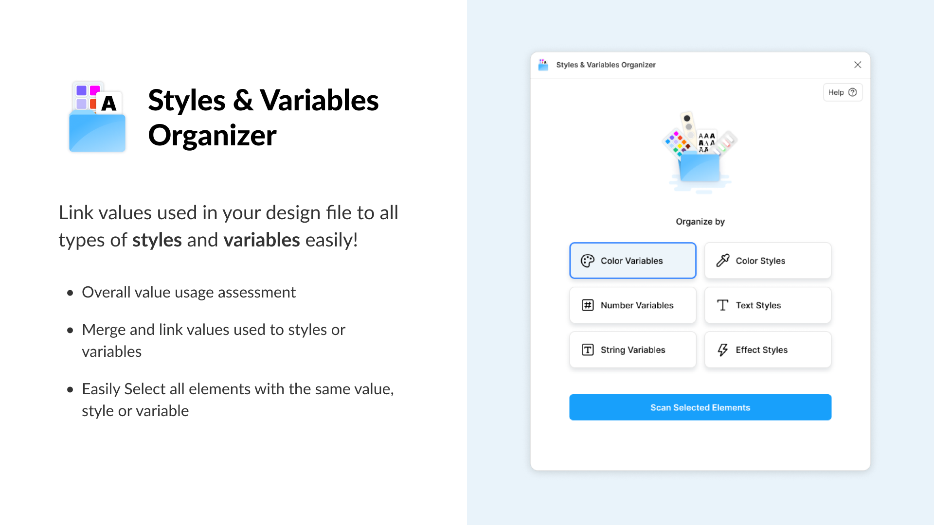 Styles & Variables Organizer preview